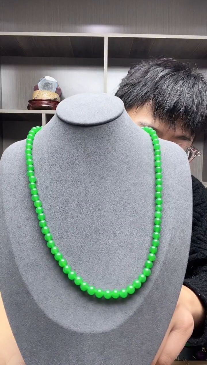 【闪购商品】翡翠项链14K金镶嵌心里