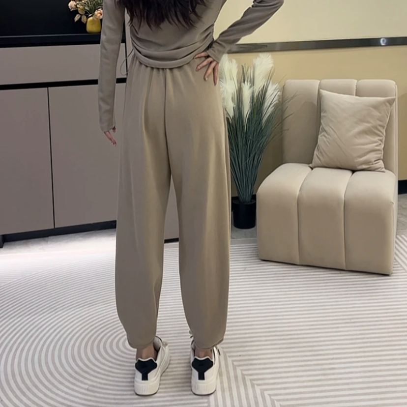 【清仓】垂感阔腿裤小个子运动裤女新款秋季休闲裤23471#0.1