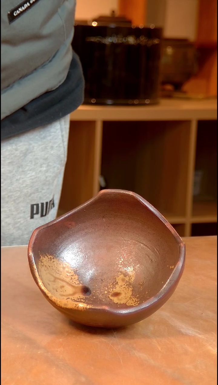 鸿**资日本原产备前烧小钵