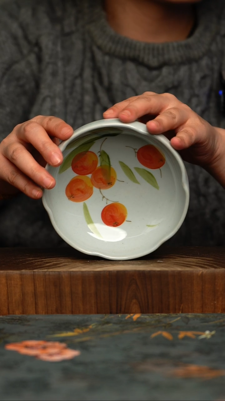 瓷片釉下彩手工手绘同款陶器
