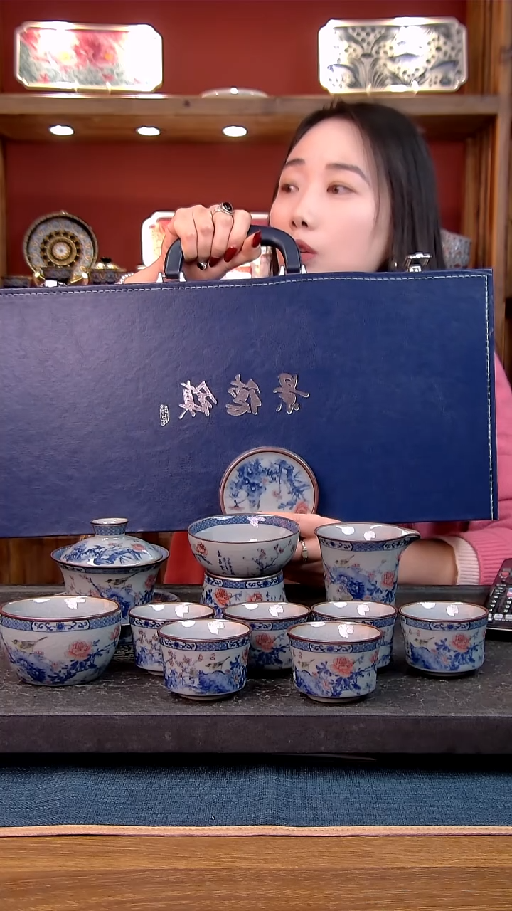 礼盒款11件套 老陶泥开片纹陶瓷茶具