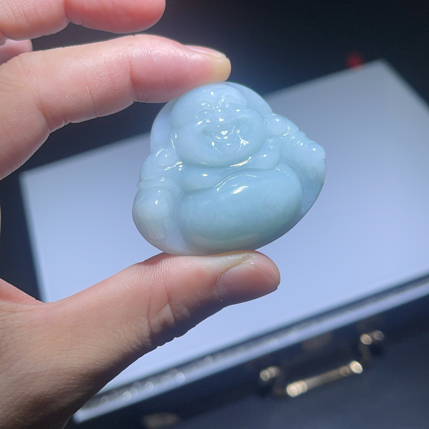 天然翡翠A货XM佛公GSMH-2