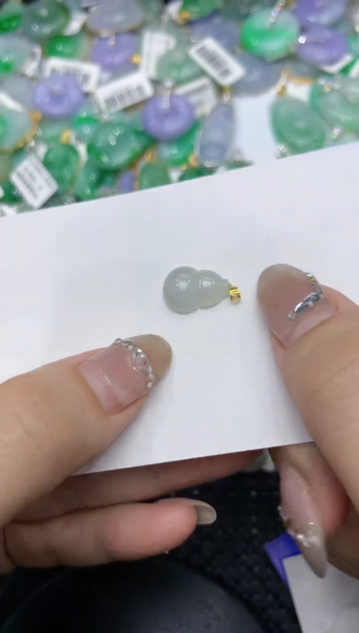 【闪购商品】翡翠颈饰18K金镶嵌222222222