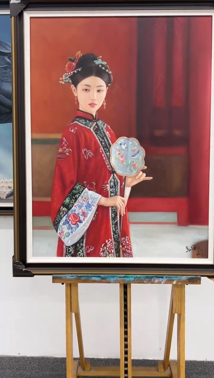 【闪购商品】绘画吴子逸-100*70cm-人物油画