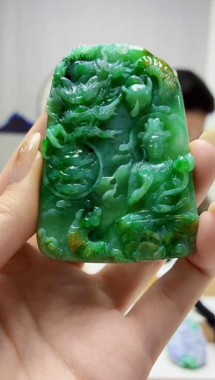 未镶嵌定制翡翠4917jw-毛货挂件114