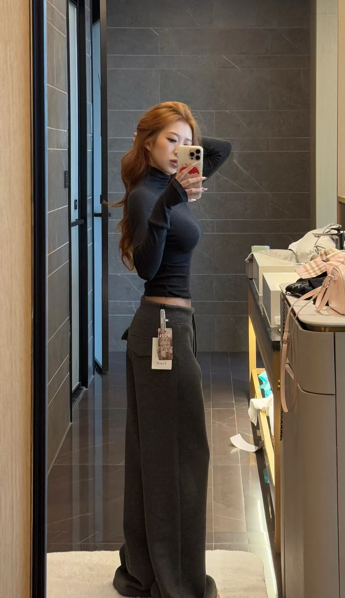 【Glozzzz】慵懒主义 加绒加厚休闲裤垂感宽松阔腿裤MR52080