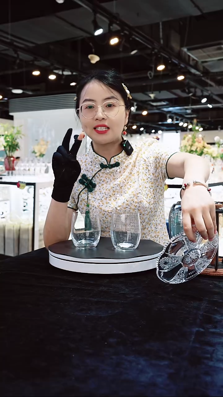 水晶平底款水杯12支