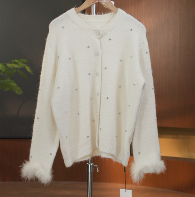 807-533 杏      秋冬常规款百搭气质秋季毛针织女装