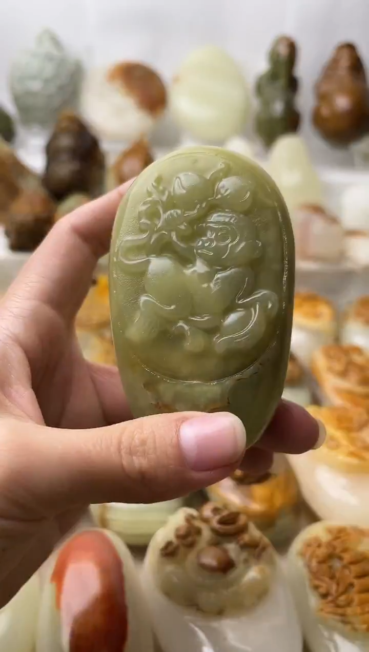 石材古青石棉纹正常不退换猴微瑕