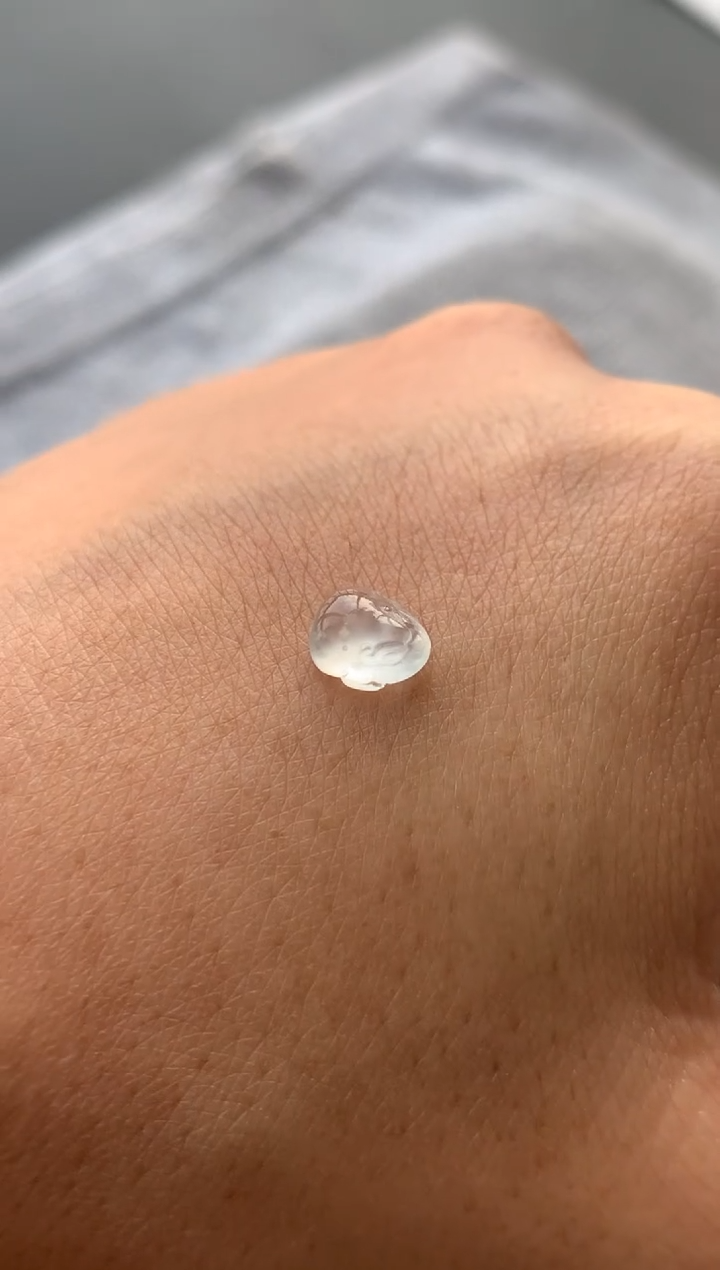 【闪购商品】定制翡翠未镶嵌木那雪花棉起刚光貔貅2500+250