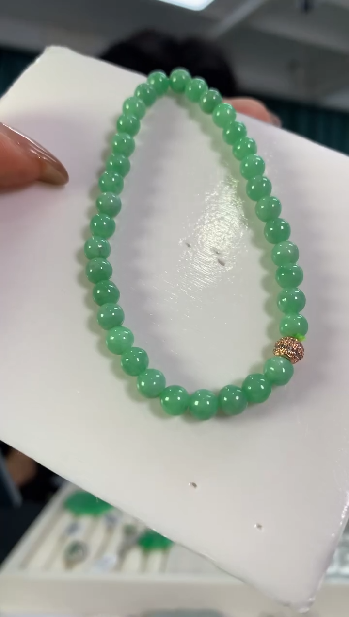 未镶嵌手串翡翠手串