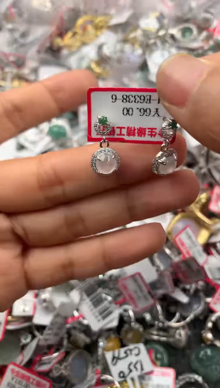 银S925镶嵌戒指翡翠333----3