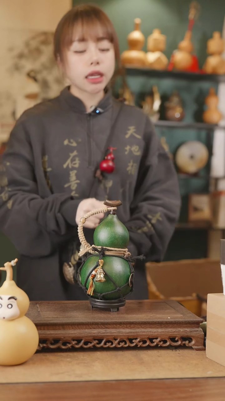 【闪购商品】313号精品天然大漆工艺防渗内胆酒葫芦~