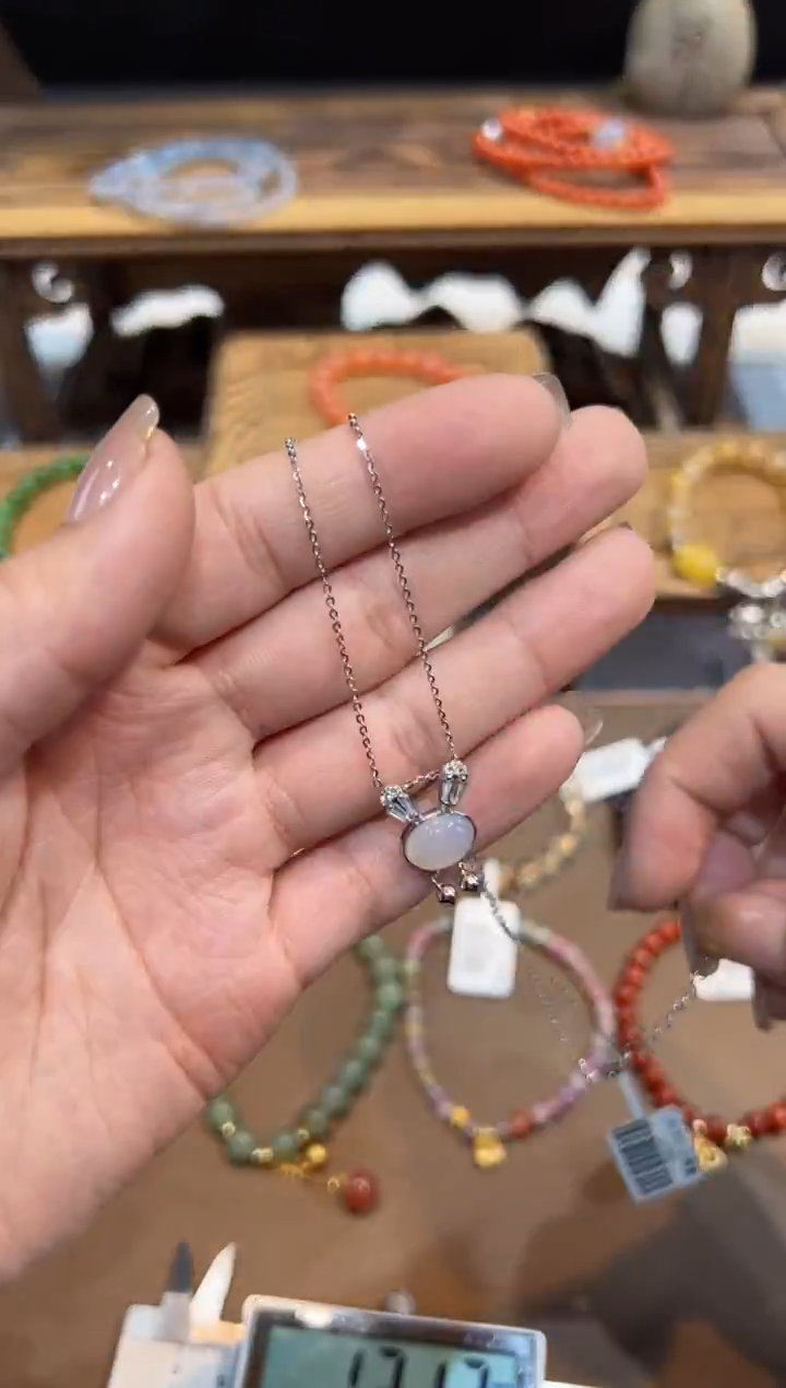 【闪购商品】玛瑙颈饰银S925镶嵌手饰@@