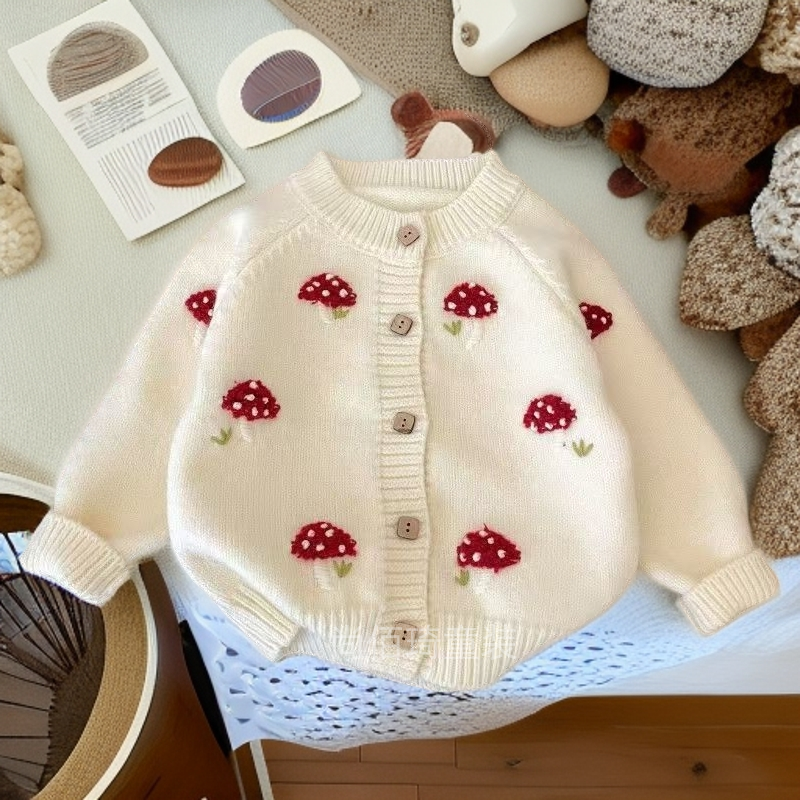 儿童毛衣外套女童秋装轻薄宝宝春秋外穿衣服婴儿新款针织上衣