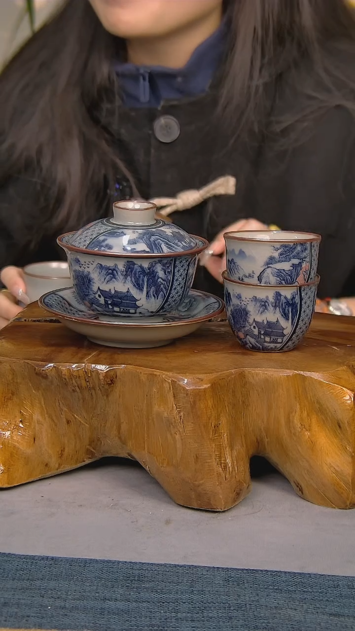 【闪购商品】3件套陶瓷茶具家用简装系列   