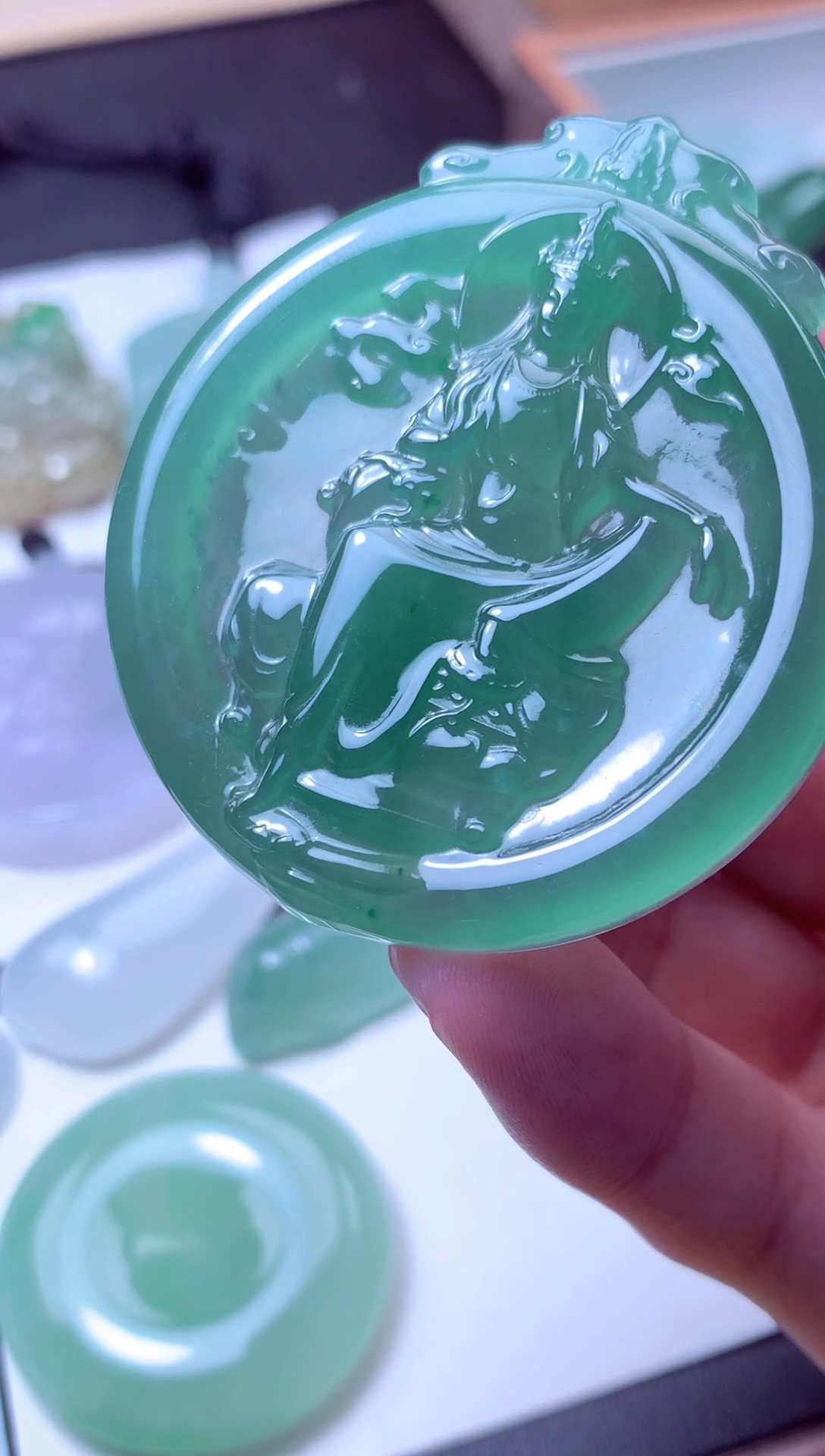 颈饰未镶嵌翡翠天然A货翡翠