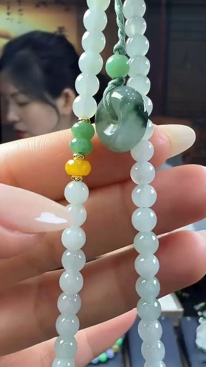 未镶嵌挂件翡翠手机链