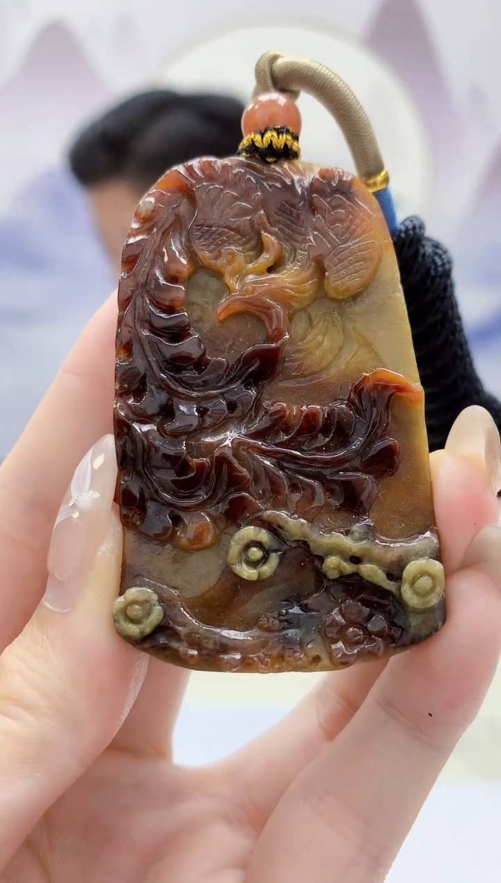 定制翡翠未镶嵌4917jw-毛货挂件150