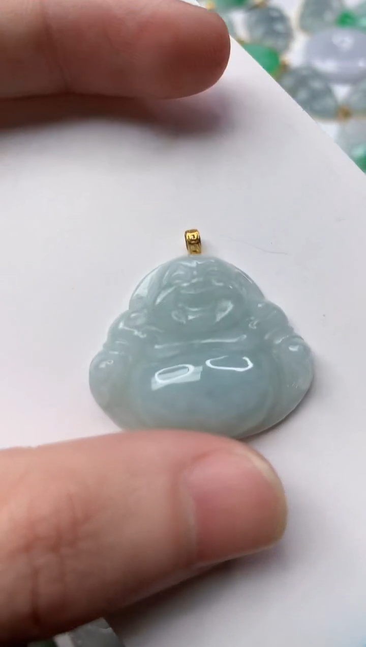 【闪购商品】翡翠颈饰18K金镶嵌.............2