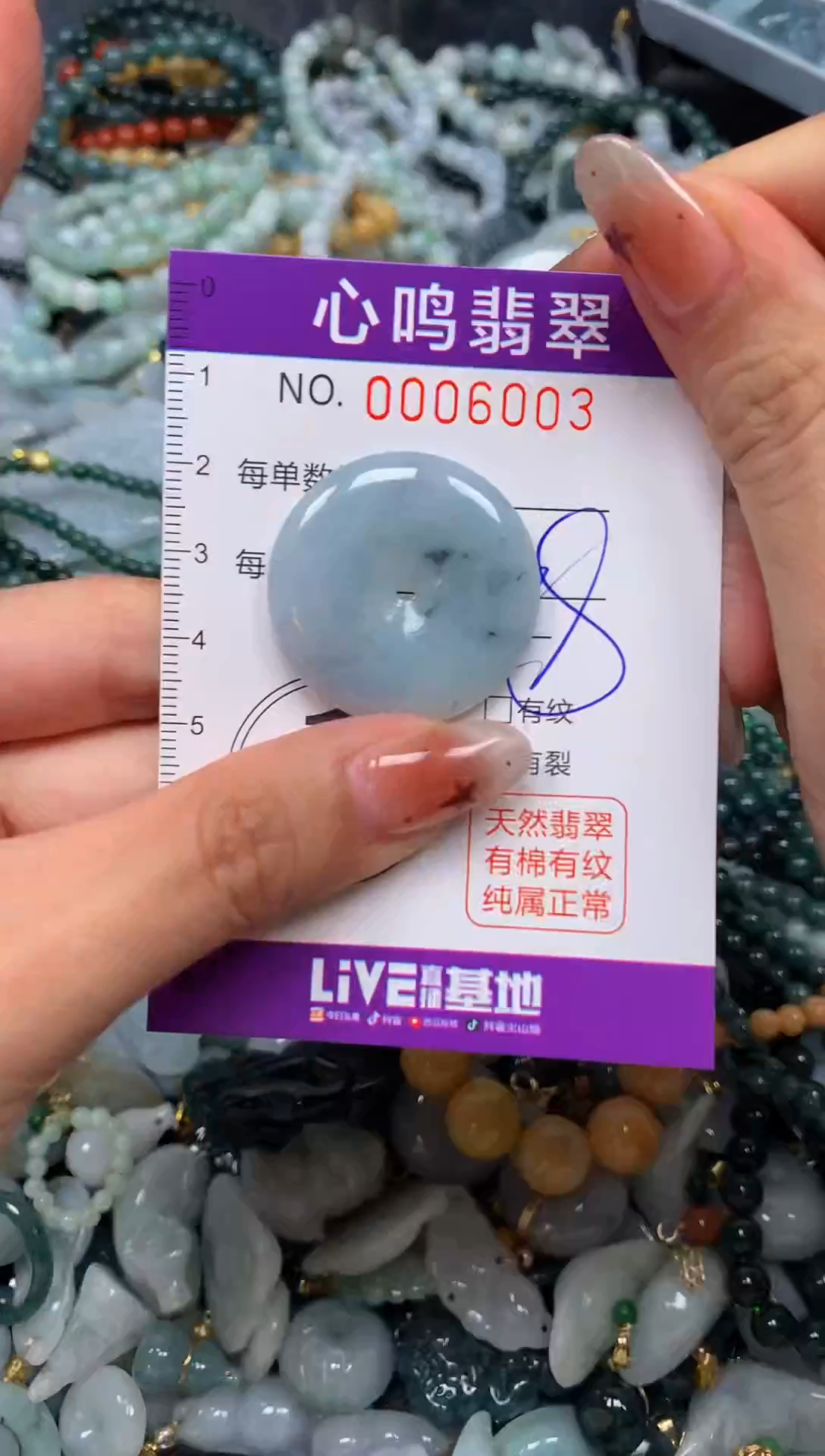 翡翠未镶嵌颈饰闪购006003