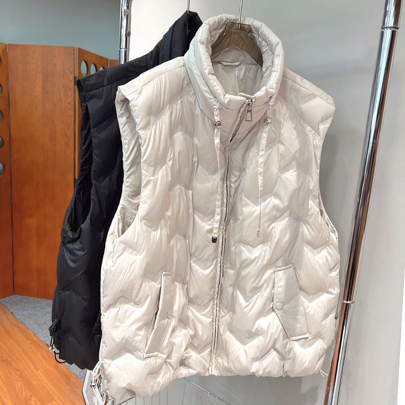 必魅-2025秋冬立领90马甲外套显瘦减龄百搭时尚保暖女装外搭9926