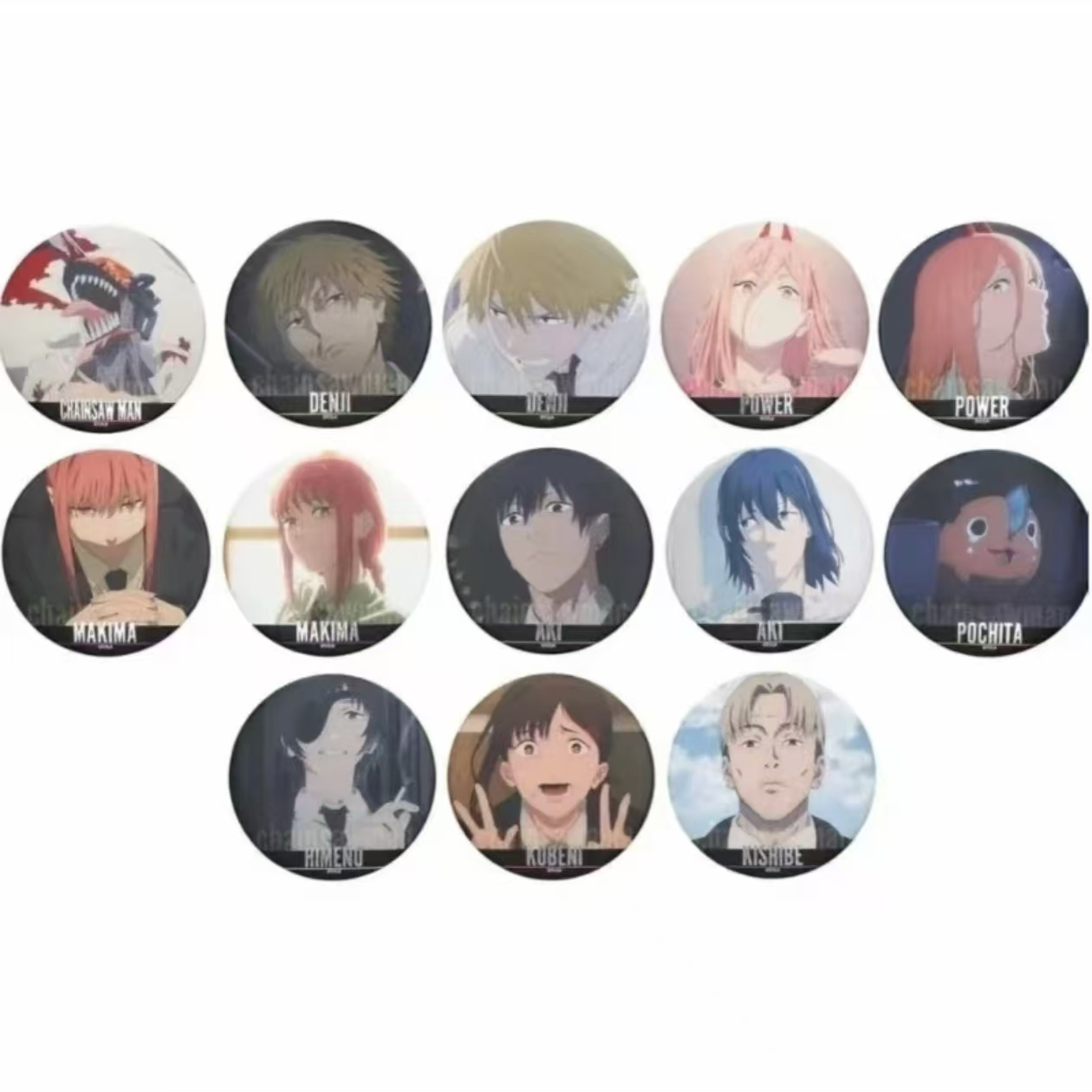 【电锯人】 js名场面浮雕吧唧 盲盒