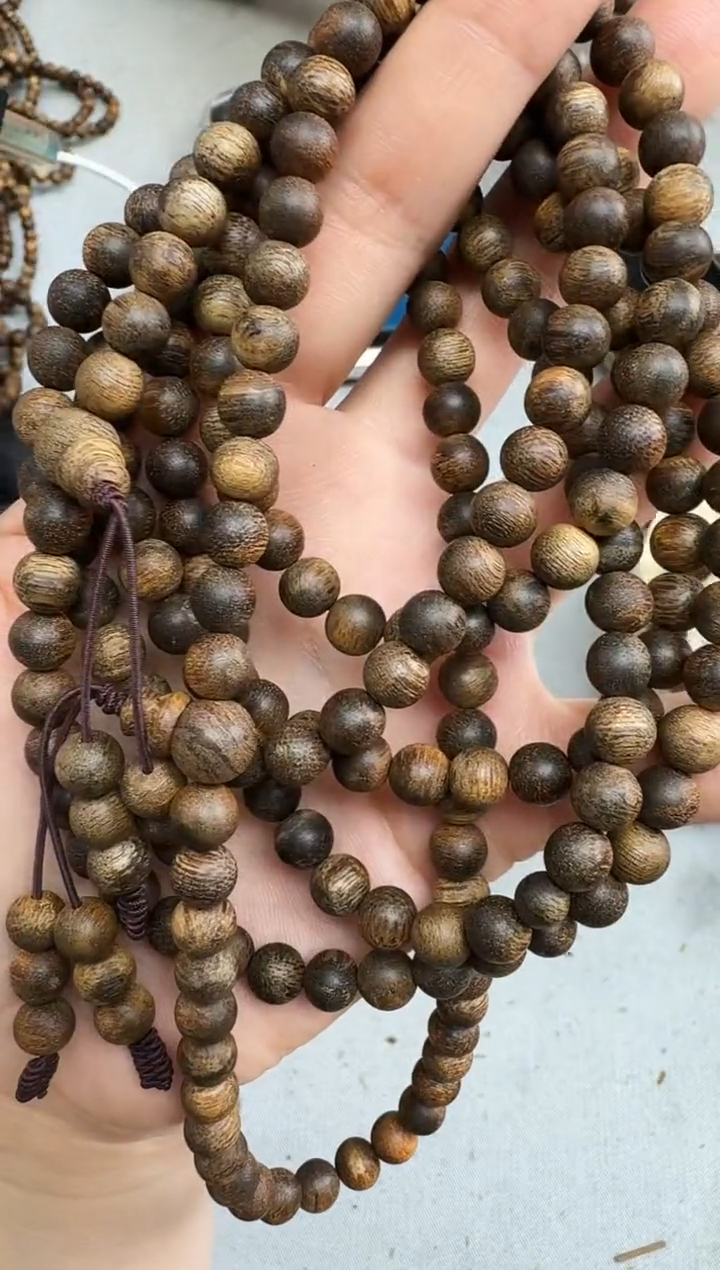 沉香手串0721沉香老料圆珠多圈多样性发一