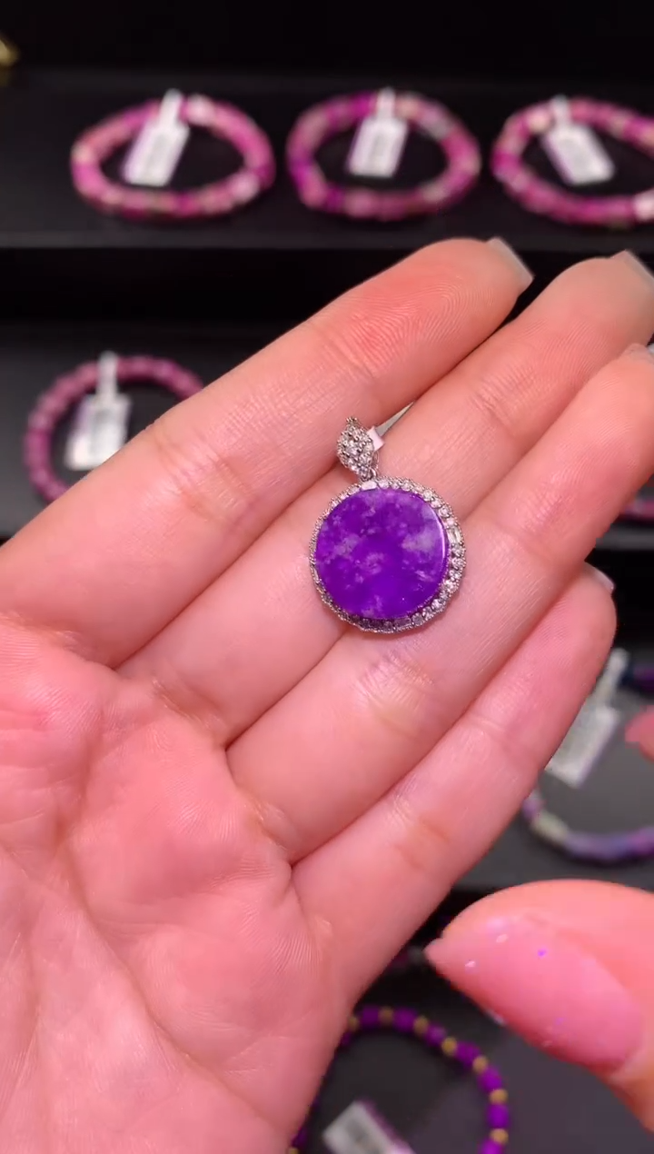 【闪购商品】苏纪石（舒俱来），18K金镶嵌舒俱来吊坠