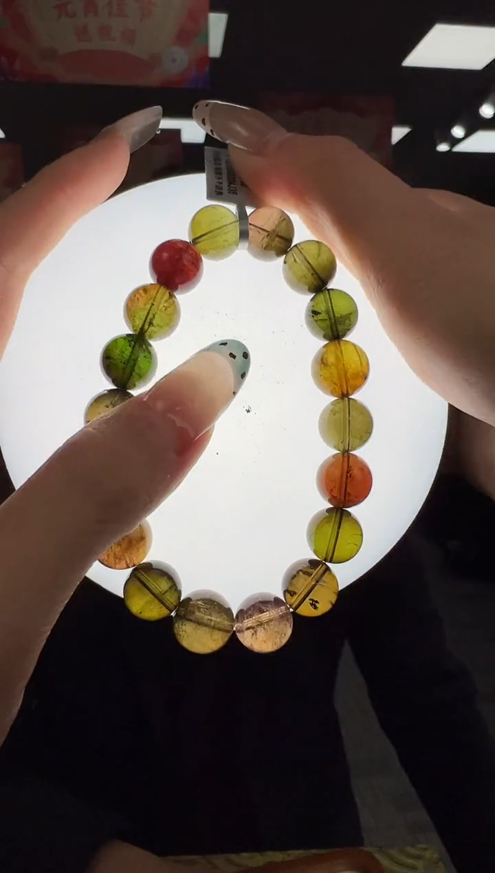 【闪购商品】碧玺手链未镶嵌B62 ys2394约11mm多样性发一