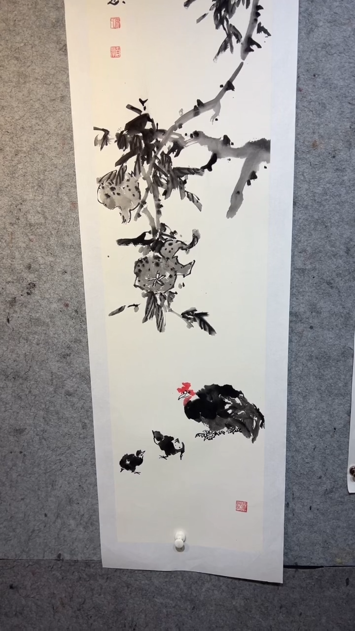 国画澹*张自学水墨国画50