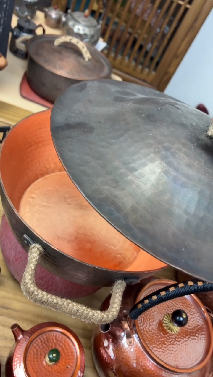 六****型大号加厚做旧紫铜锅