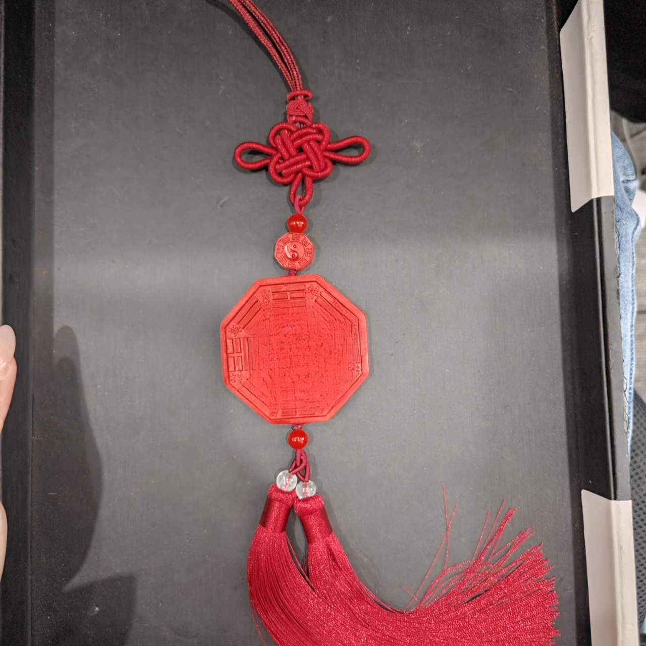 含辰砂工艺品（朱砂）车挂挂件-542407