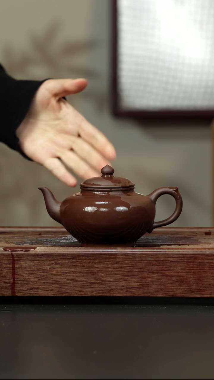 紫砂茶壶老紫泥 笑樱