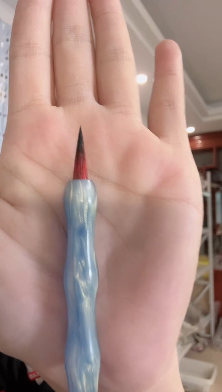 亚克力蓝毛毛虫红紫小楷2.0