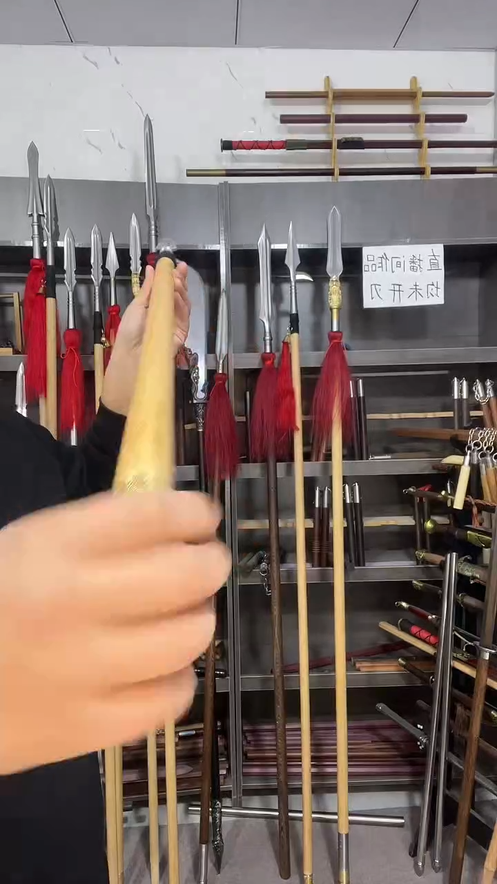 武术健身棍短棍木15