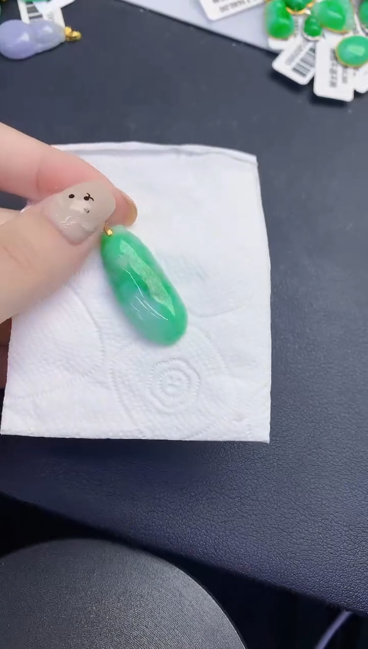 颈饰未镶嵌翡翠缅甸天然翡翠A货