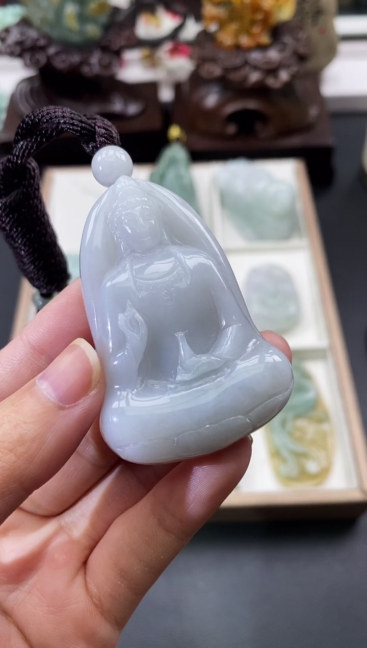 颈饰未镶嵌翡翠天然缅甸A货翡翠