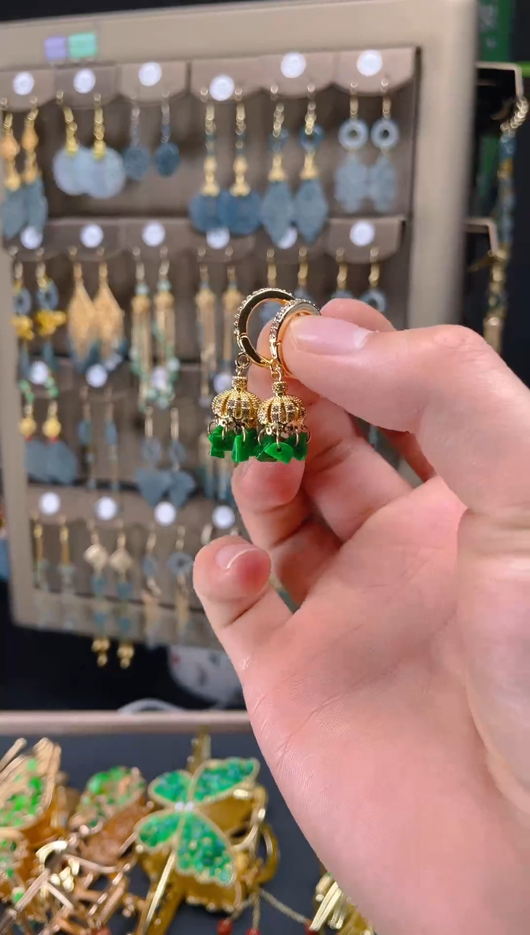 【闪购商品】翡翠耳饰合金088翡翠饰品