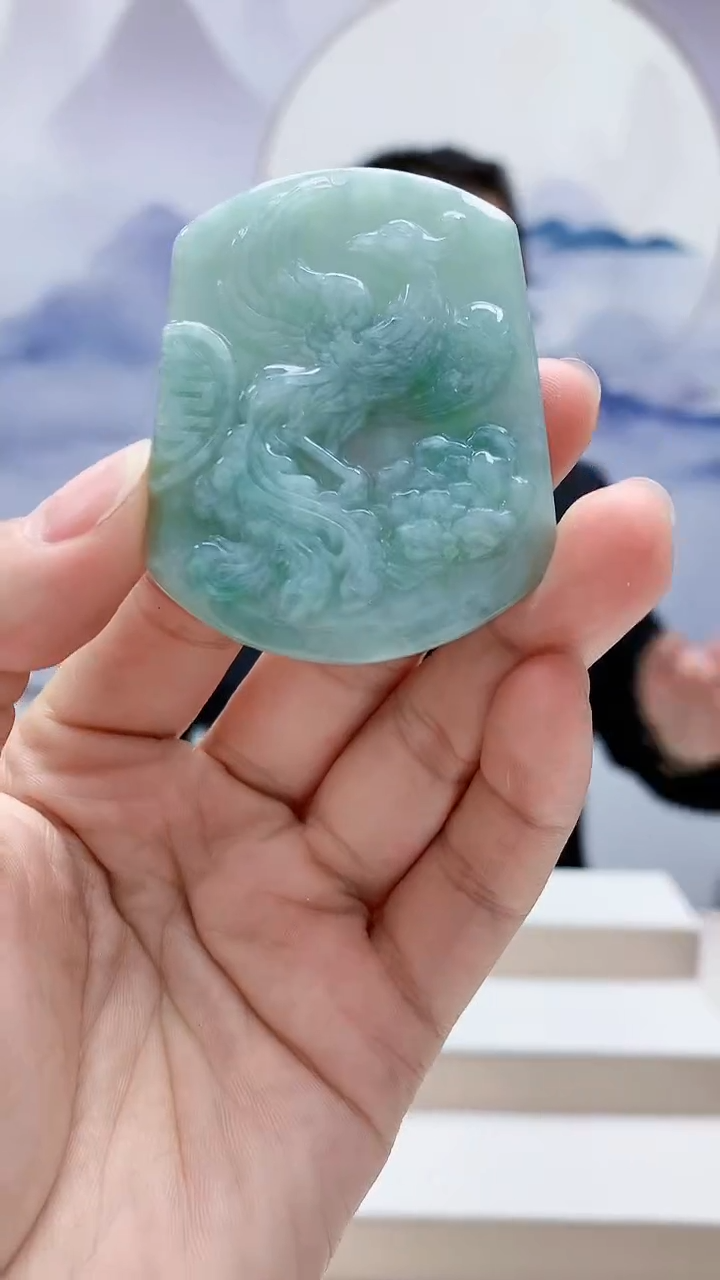 颈饰未镶嵌翡翠4957lr-jj挂件85