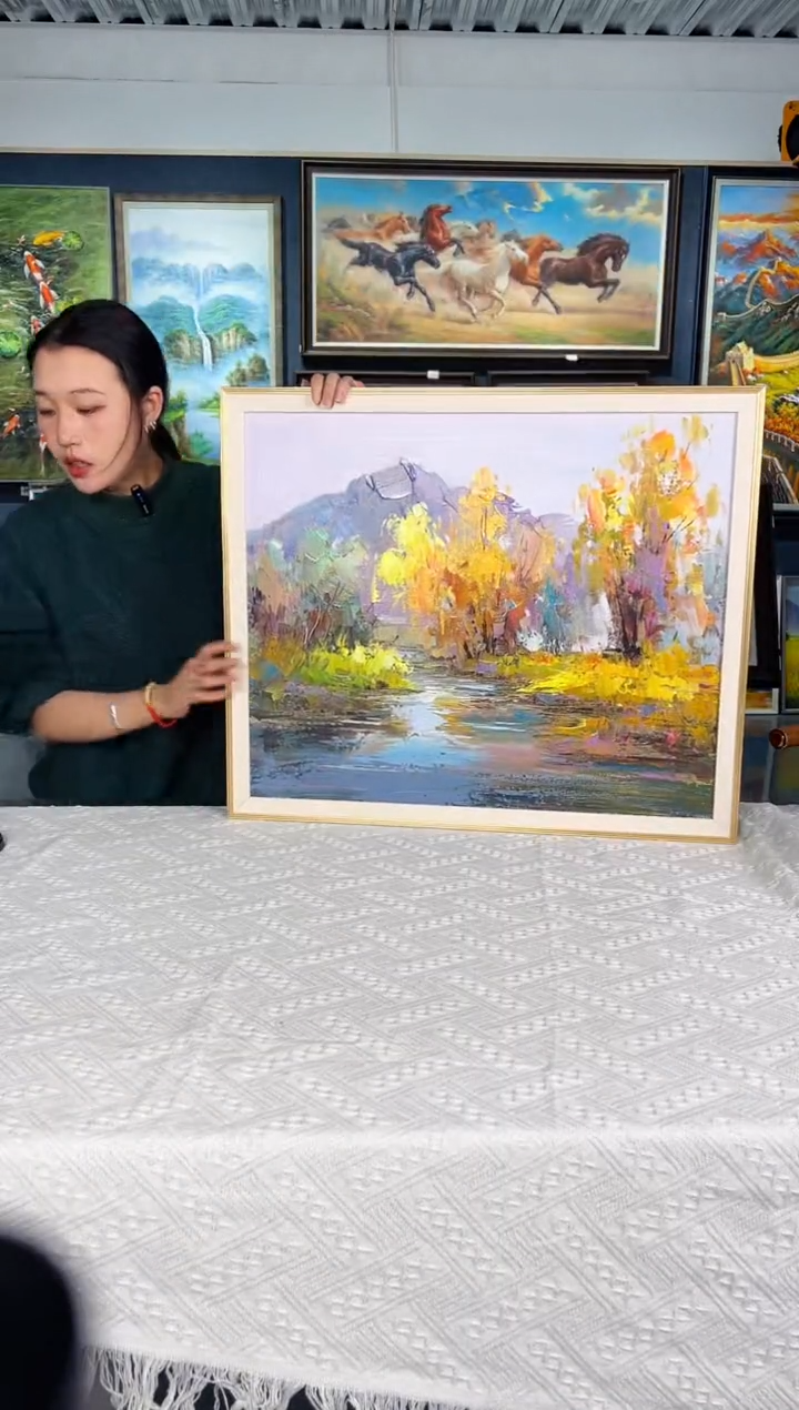 【闪购商品】油画49号 50*60 山水-手绘油画