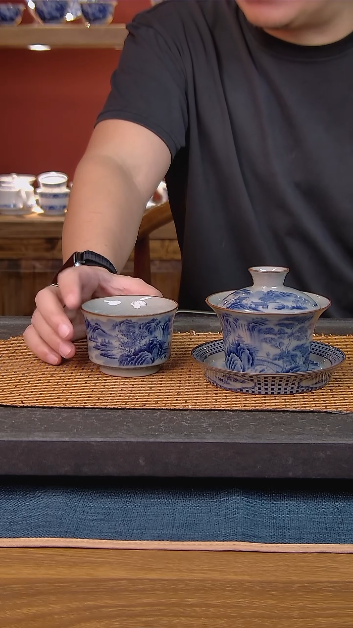 简装家用款2件套 老陶泥开片纹陶瓷茶具