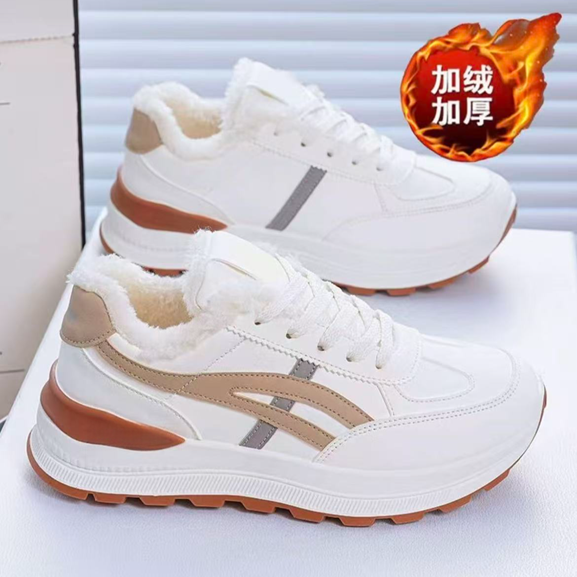 秋冬季时尚休闲鞋百搭学生鞋软底单鞋潮流防滑运动韩版休闲鞋222