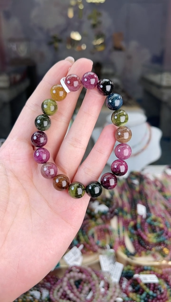 【闪购商品】碧玺/未镶嵌J10mm+碧玺单圈多样性发货