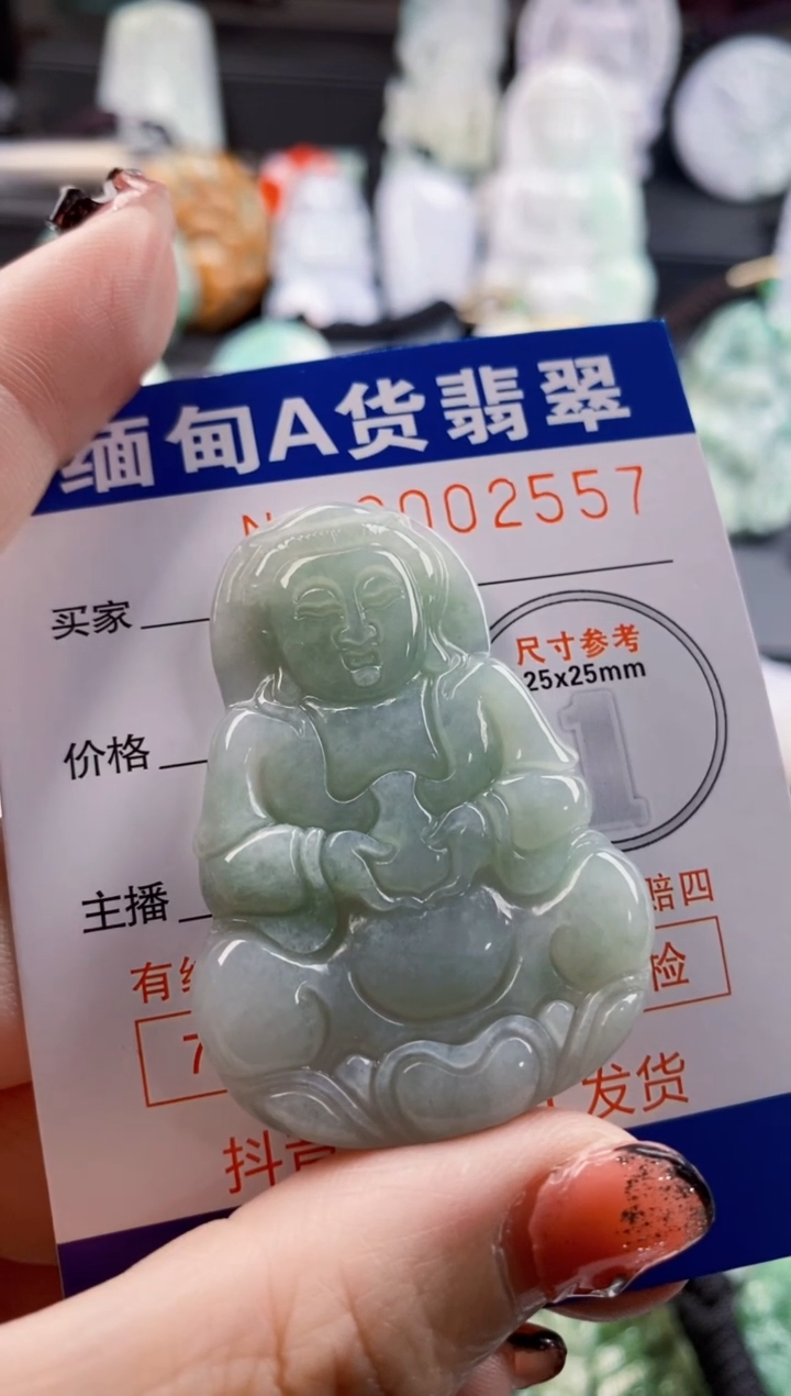 翡翠未镶嵌吊坠(不含链)1