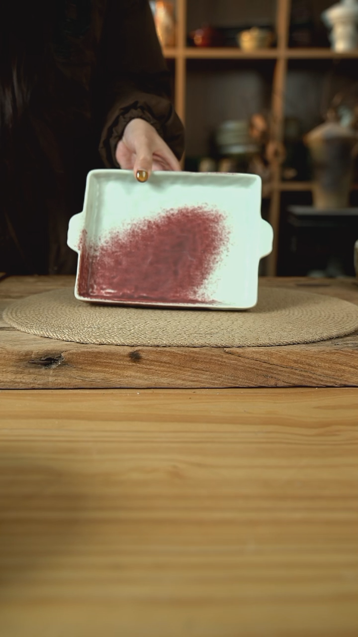 郎红系列的8英寸双耳烤盘