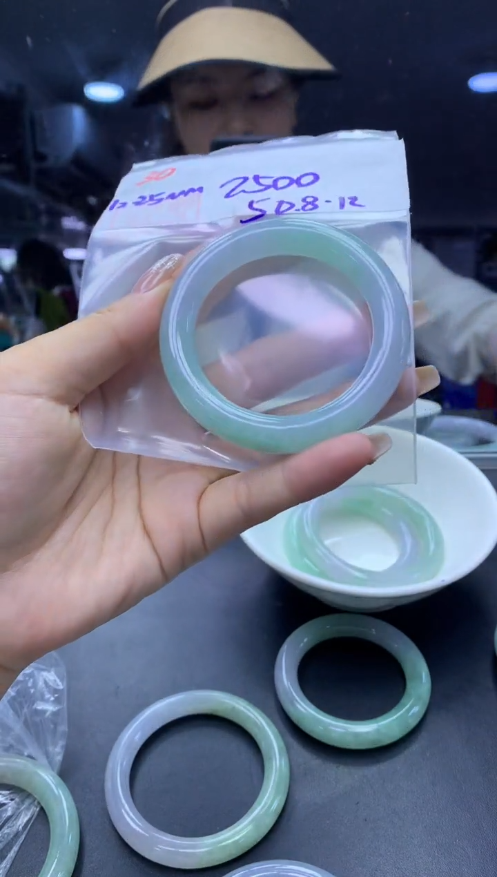 未镶嵌定制翡翠30手镯50.8+2500元+拍一发一