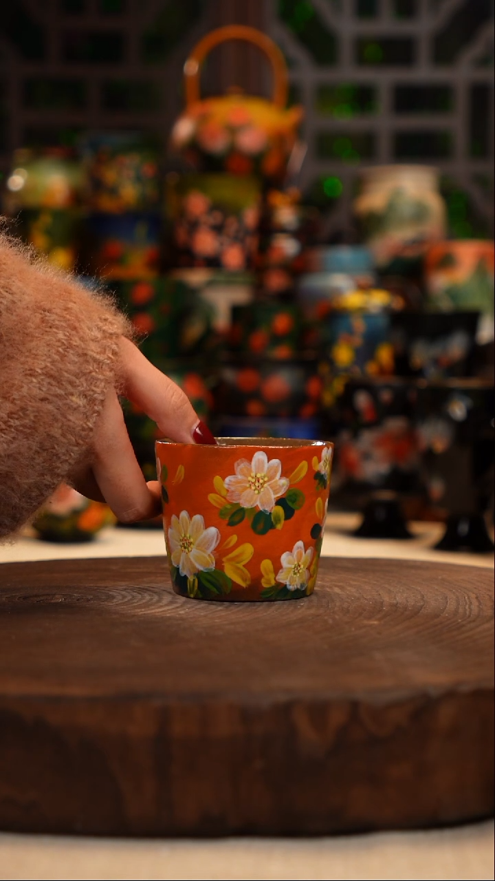 油画  手绘  釉下彩