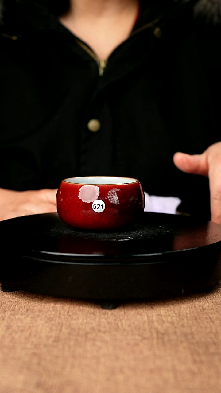 【闪购商品】521#一级品原矿钧瓷炉钧釉禅定杯