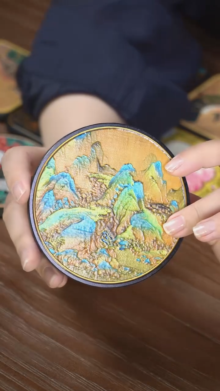 壹藏贰宝千里江山杯垫一片